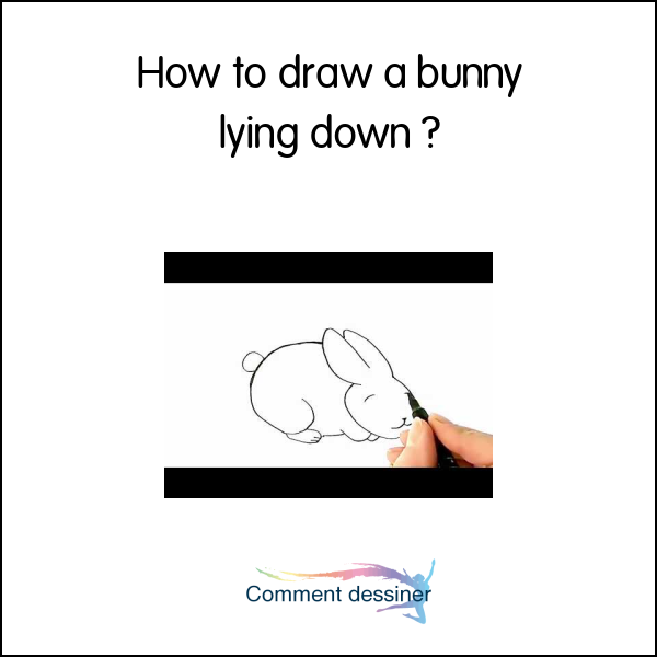 How to draw a bunny lying down